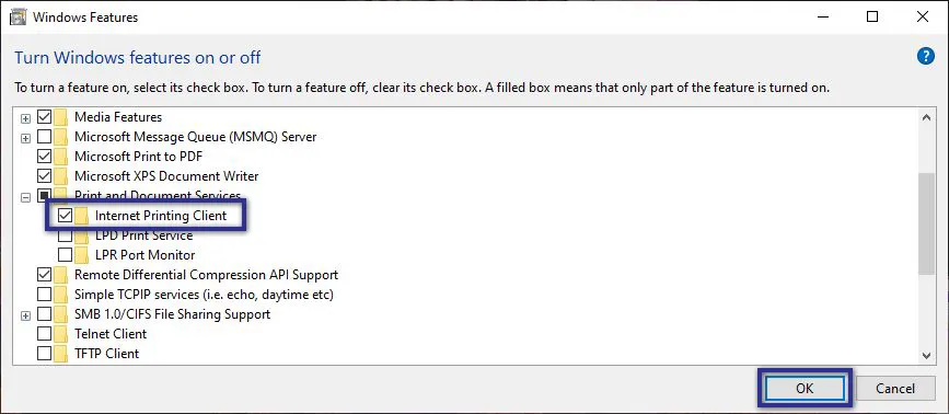 Internet Printing Client