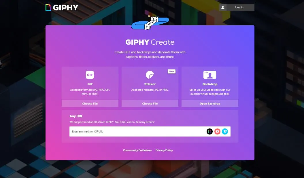 Membuat GIF Online Giphy