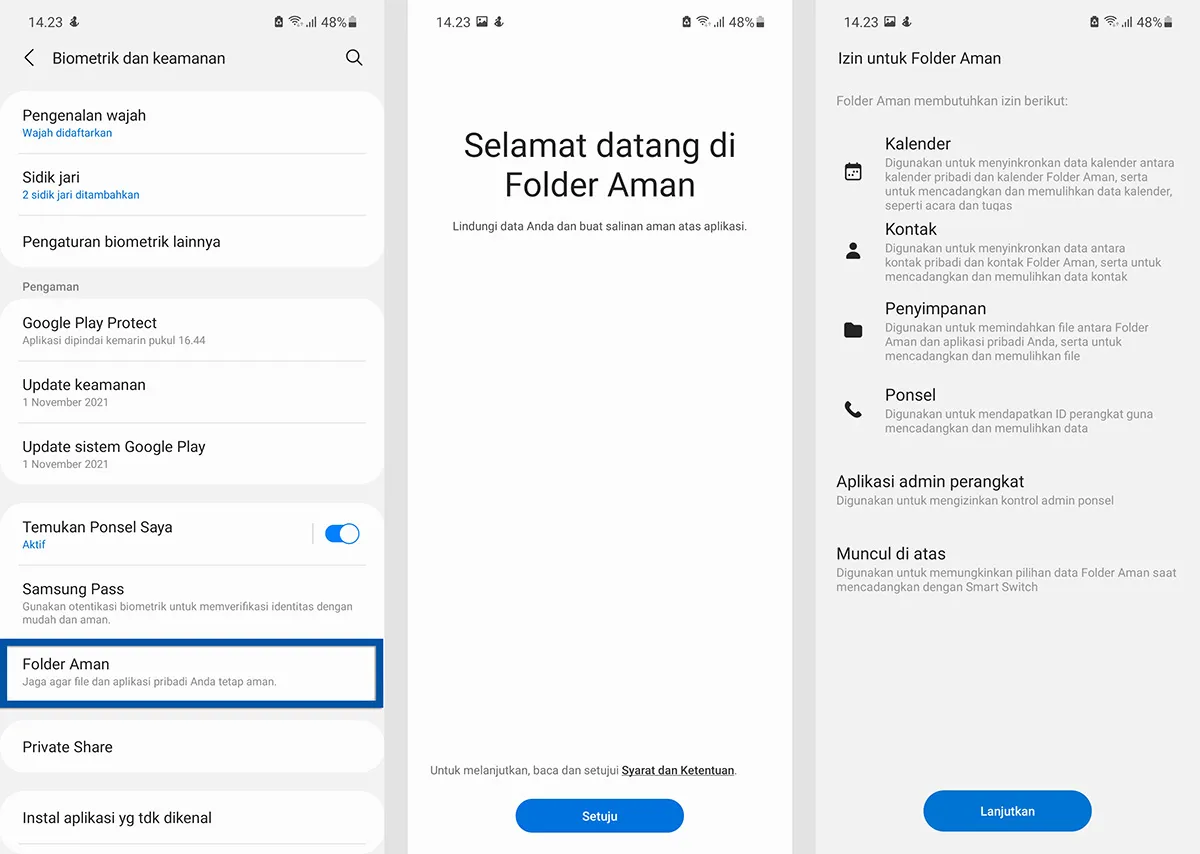 1 Aktifkan Folder Aman Samsung