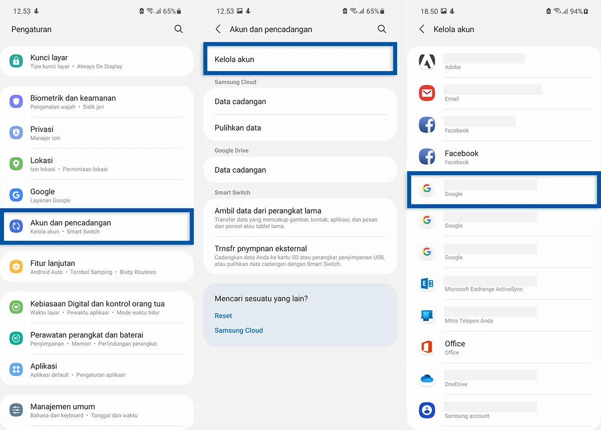 1 Buka Pengelola Akun Samsung