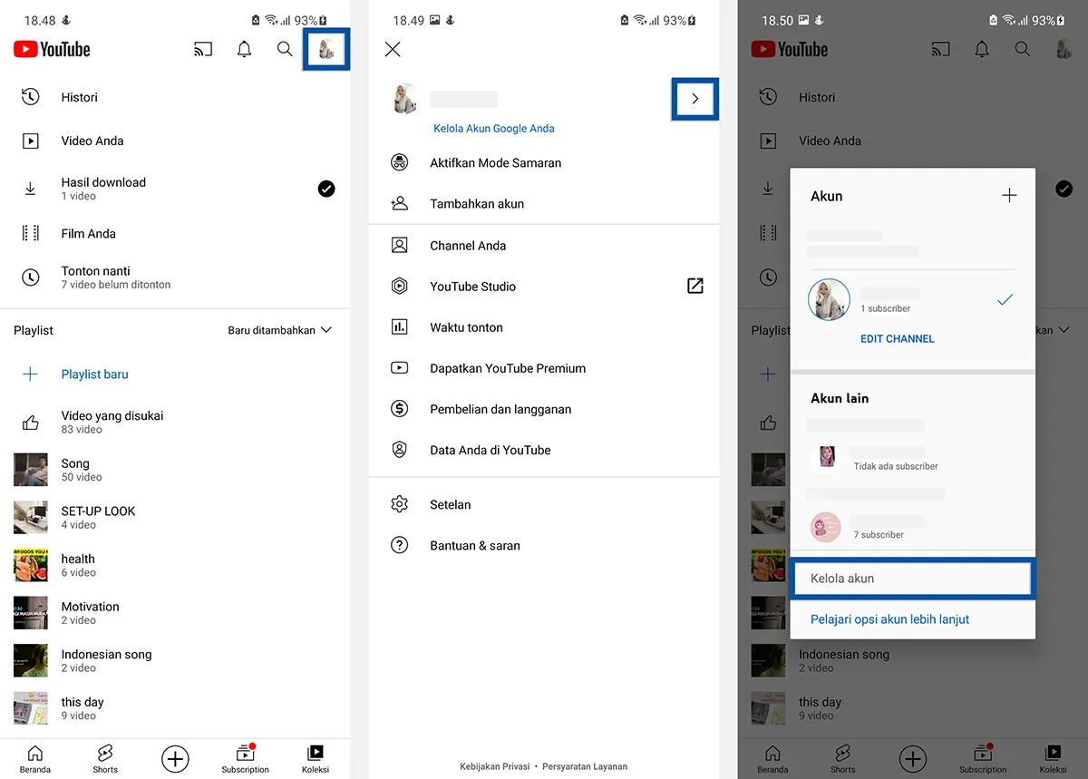 1 Kelola akun YouTube