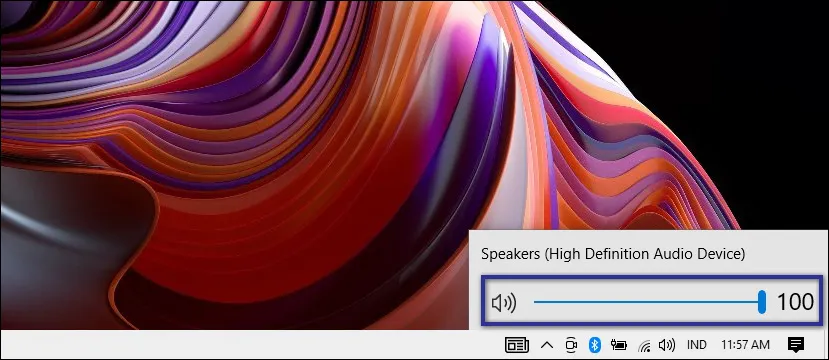 Atur Manual Volume Taskbar