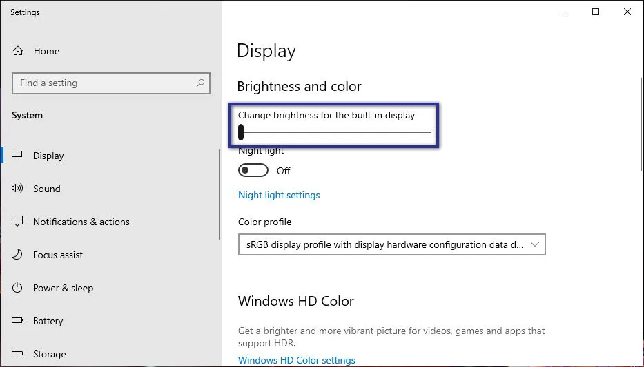 Mengatur Brightness Windows