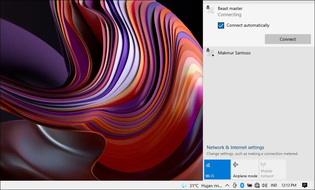 Mengoneksikan Internet