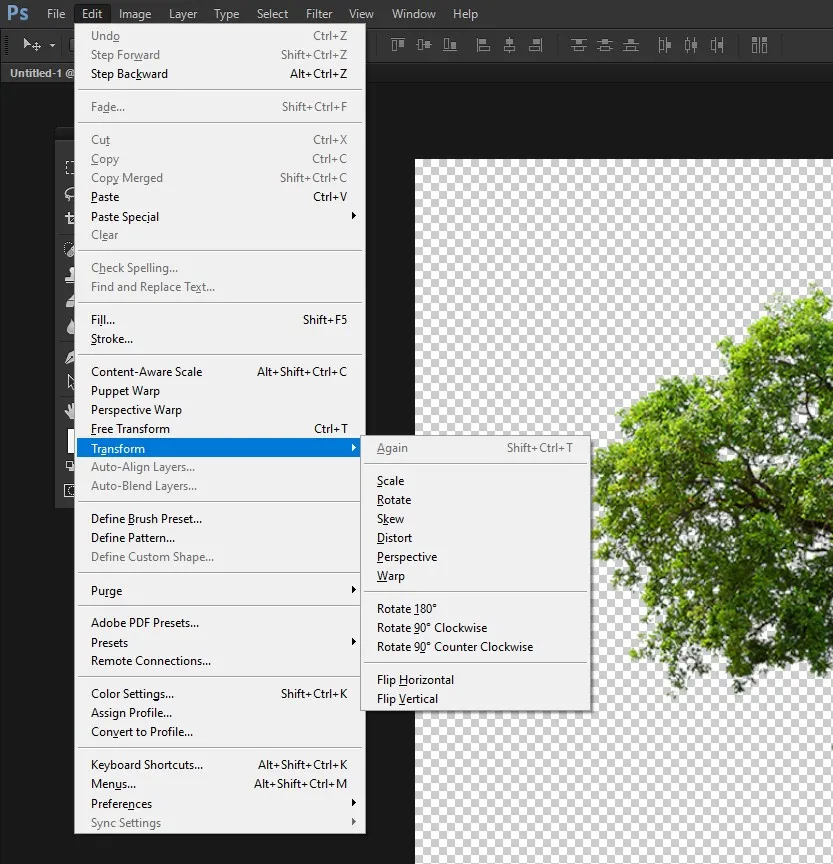 Transform Tools Adobe Photoshop