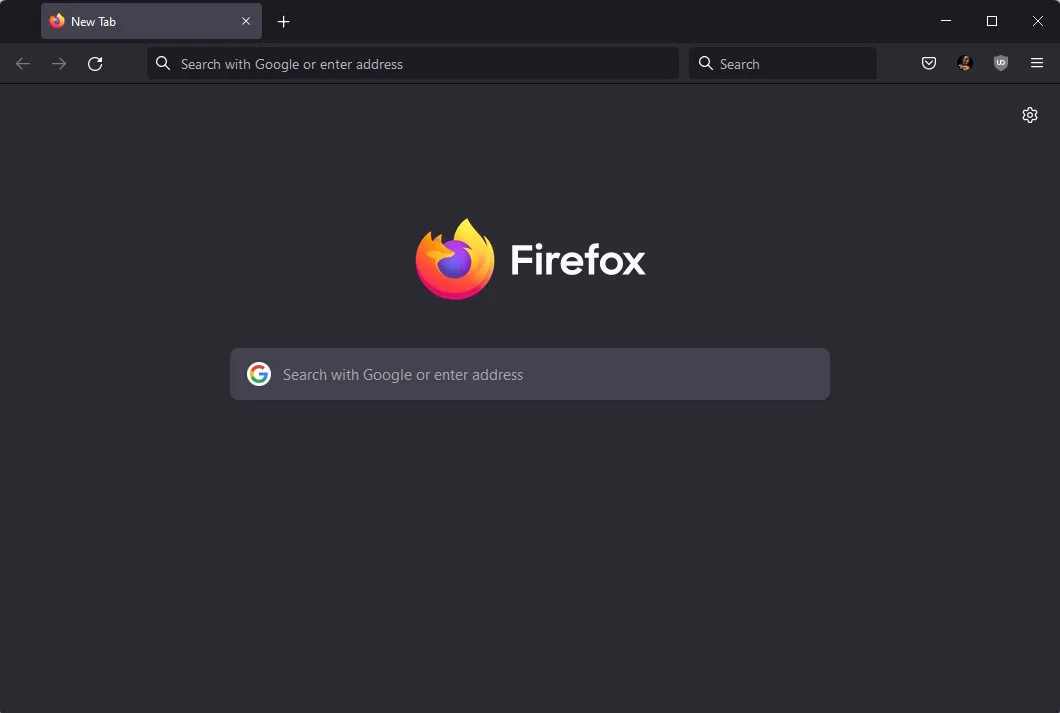 1 Halaman utama Firefox