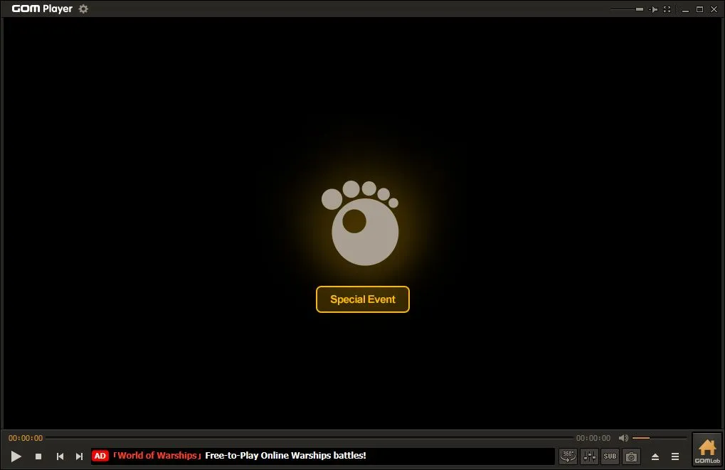 1 Halaman utama GOM Player