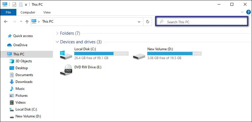 Menggunakan Fitur Search Explorer