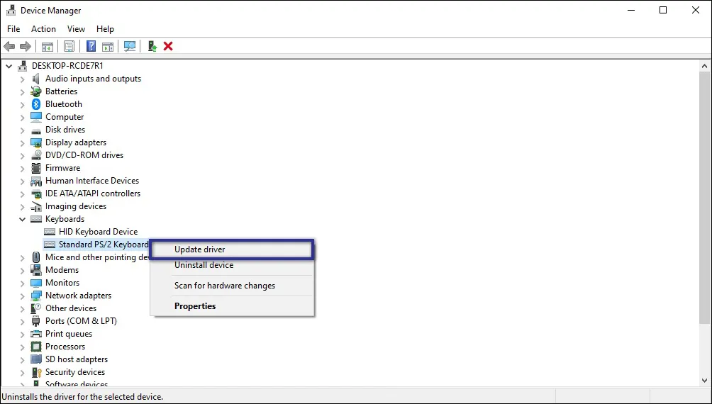 Updatel Driver Keyboard