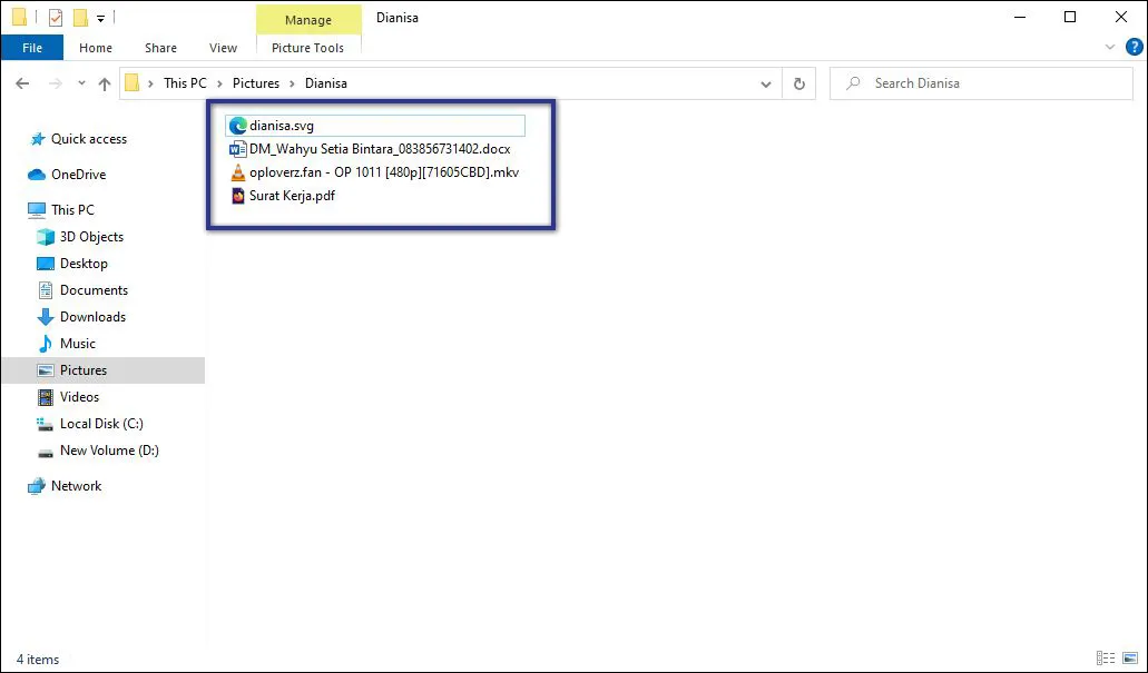 Cara Menampilkan Ekstensi File