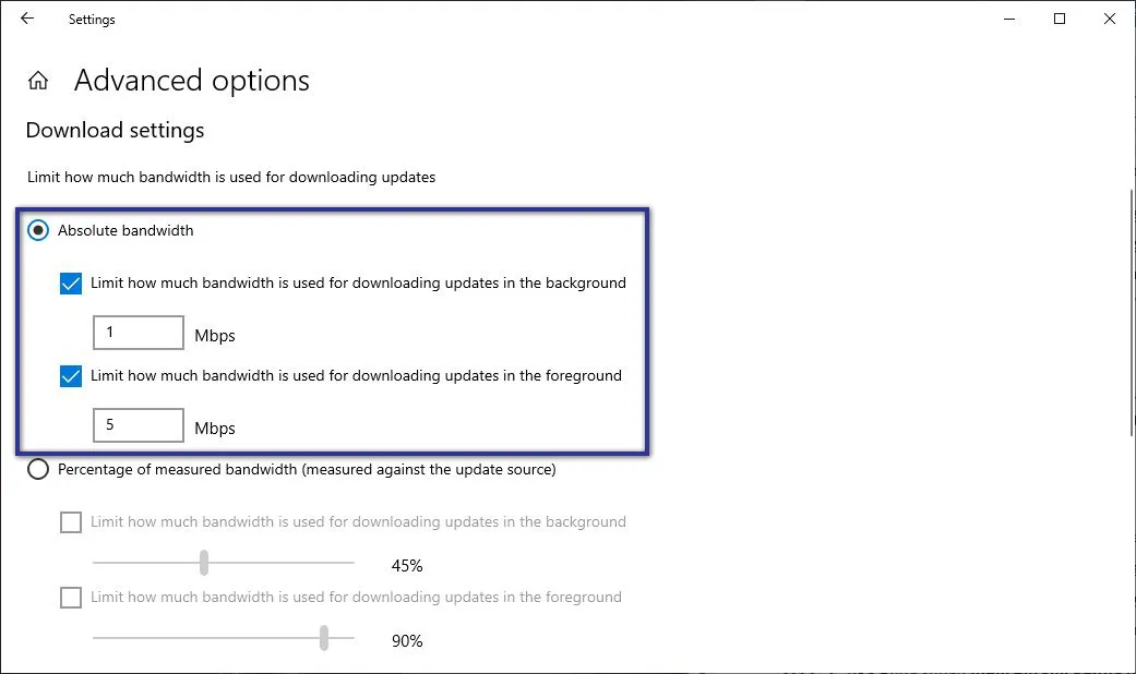 Download Settings Windows Update