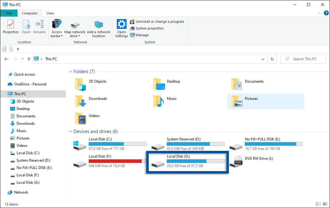 1 Buka File Explorer Windows