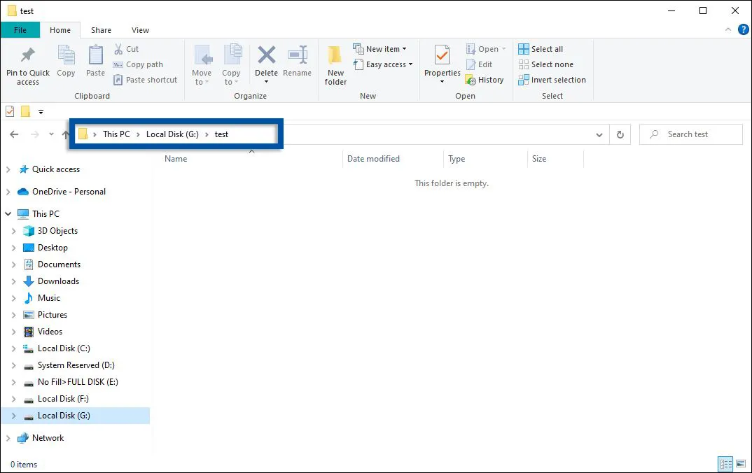 1 Buka folder yang Anda inginkan