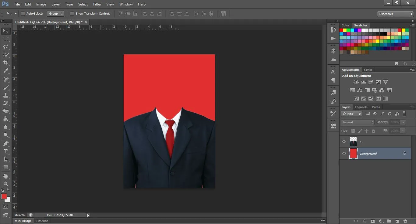 Cara Edit Template Jas Pria