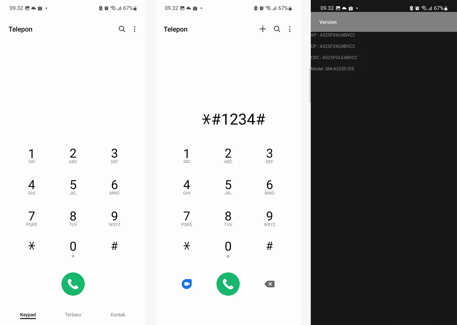 Cek tipe HP Samsung dengan kode dial