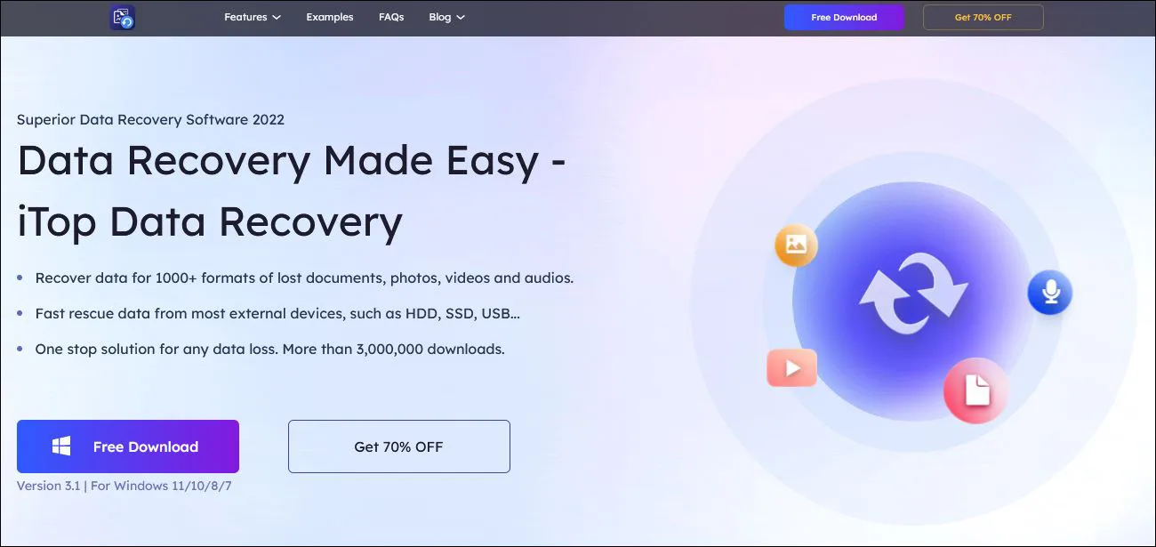 Download iTop Data Recovery