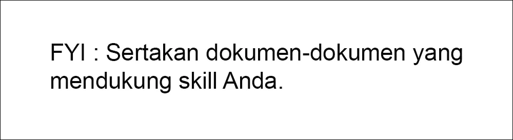 FYI pada kolom komentar