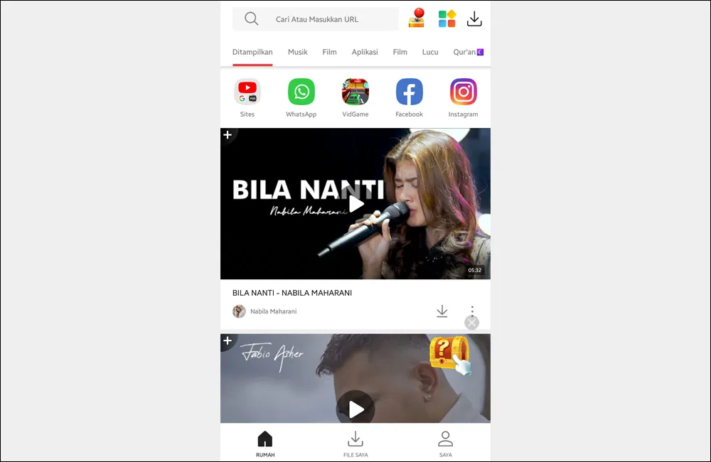 Menggunakan Aplikasi VidMate
