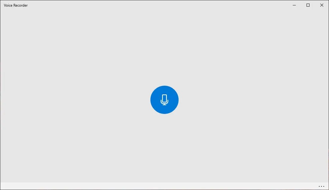 Start Voice Recorder