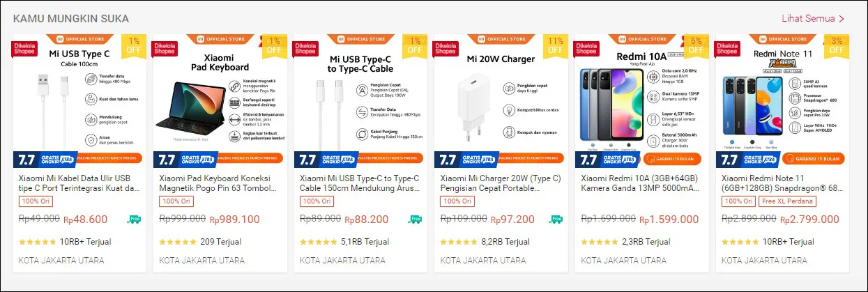 Beli HP Xiaomi Shopee