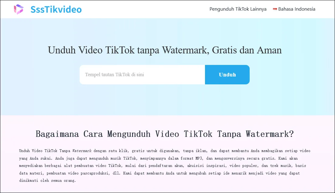 Download Video TikTok di SssTikvideo