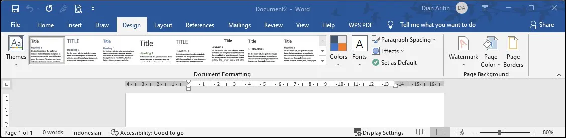 5 Fungsi Design Microsoft Word
