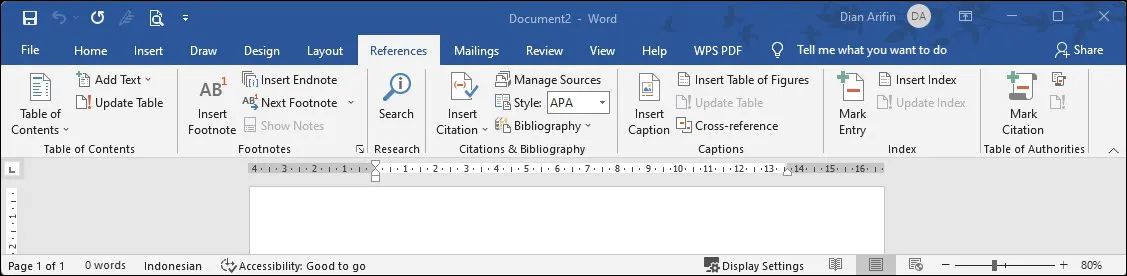7 Fungsi References Microsoft Word