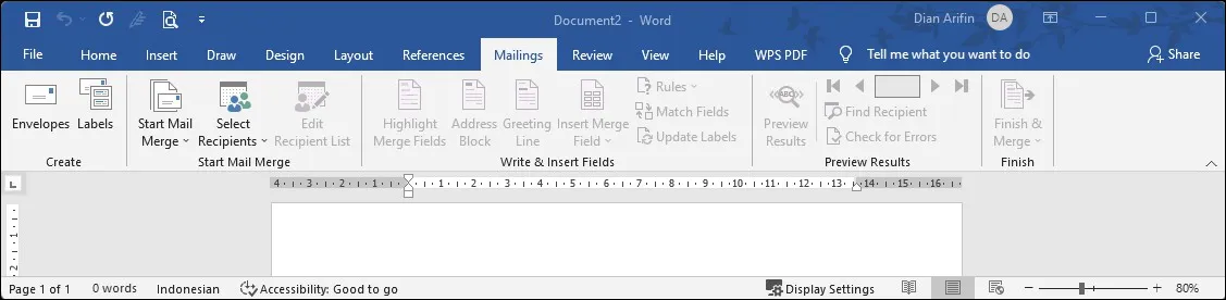 8 Fungsi Mailings Microsoft Word