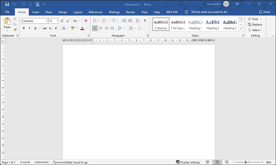 Fungsi Ikon Menu Microsoft Word