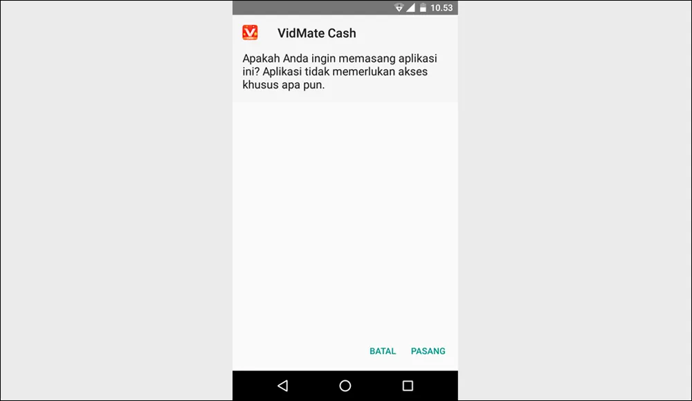 Install Aplikasi VidMate Cash