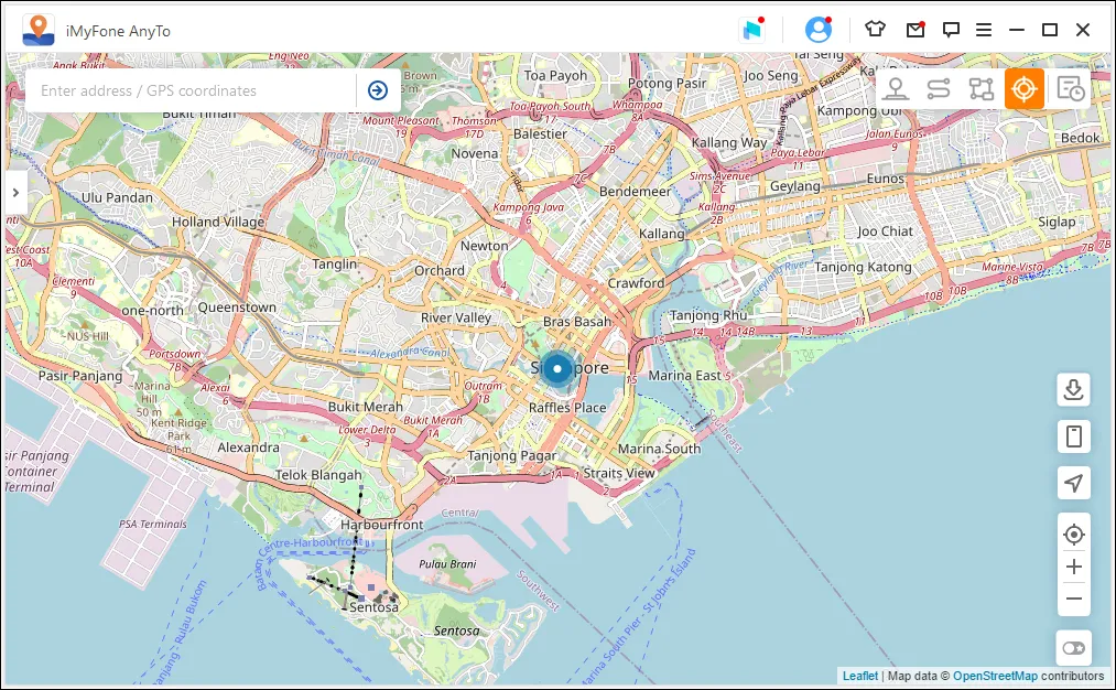 Pilih Lokasi Palsu iMyFone