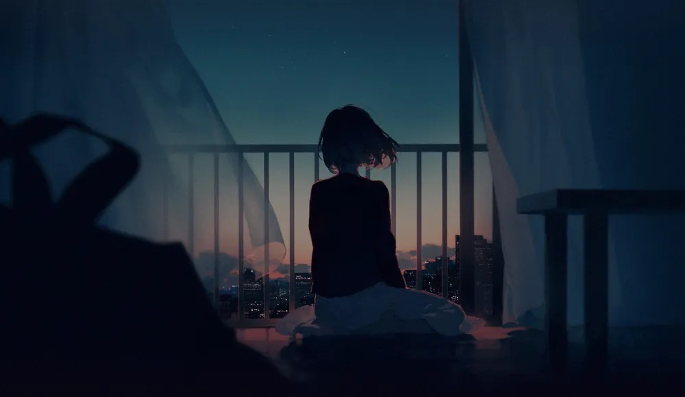 2. Gambar Anime Sedih