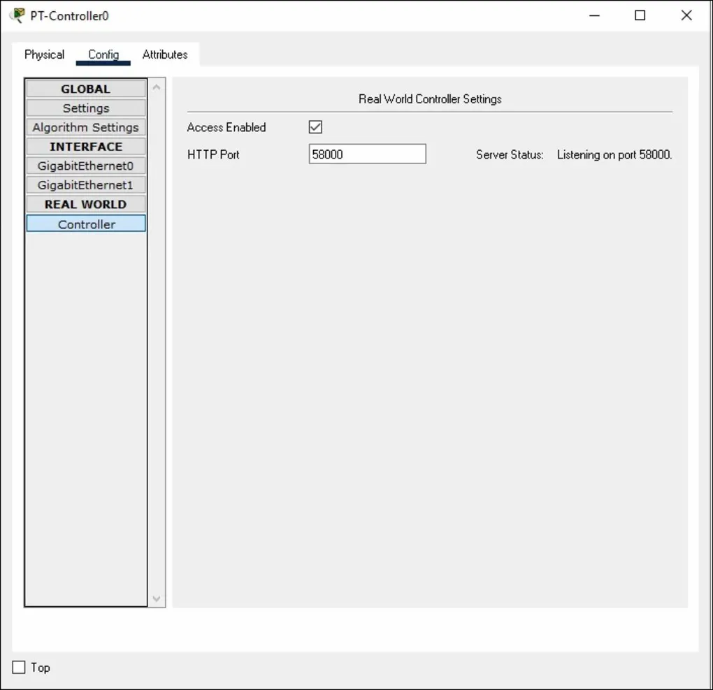 4 Controllers Cisco Packet Tracer