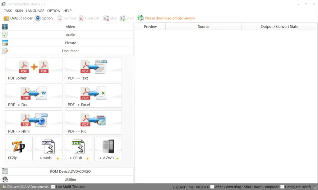 4 Document Format Factory