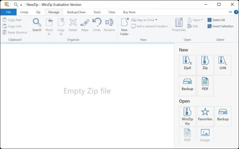 4 Fitur Manage WinZip