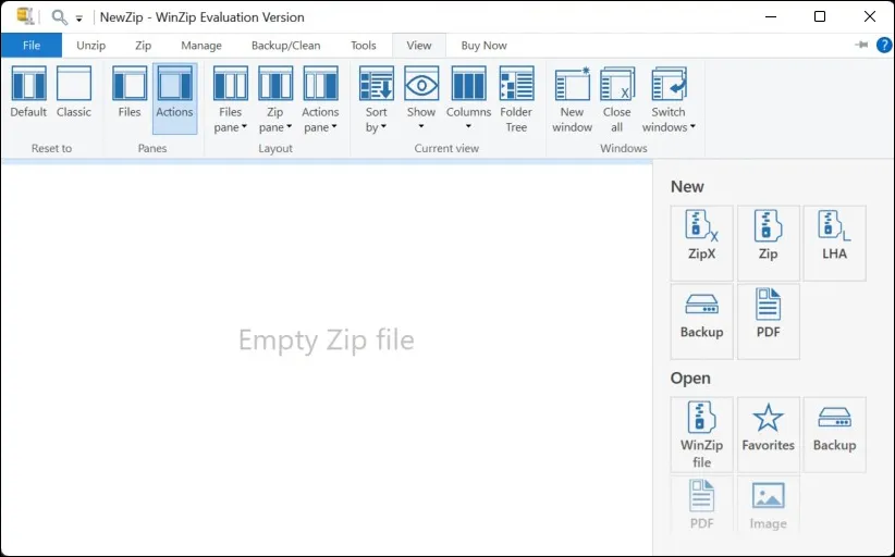 6 View WinZip