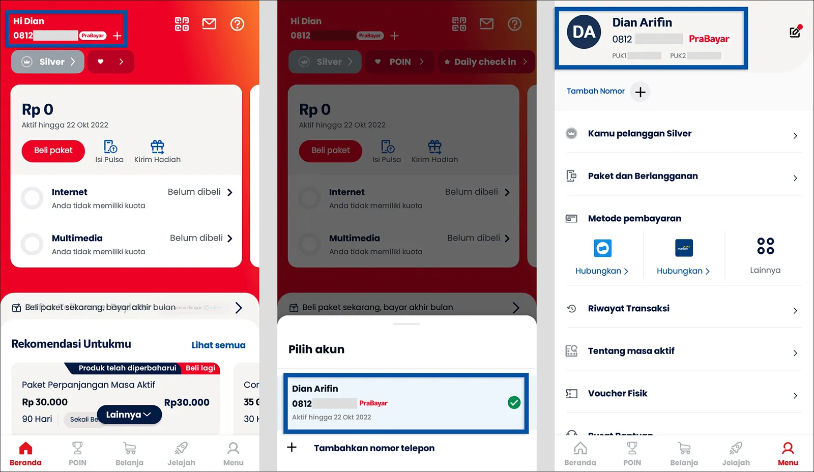 Cek Nomor Telkomsel via Aplikasi MyTelkomsel