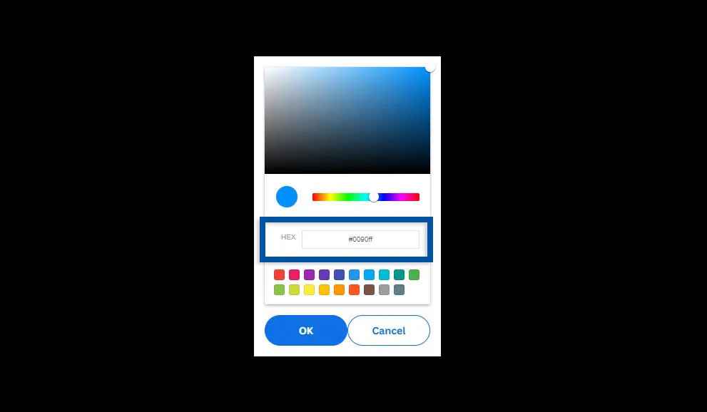 4 Masukkan kode warna pas foto Anda