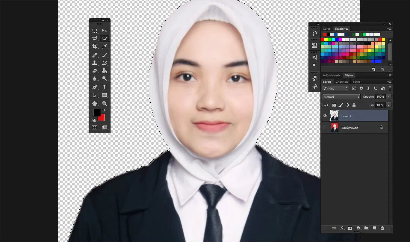 6 Hasil foto yang sudah rapi