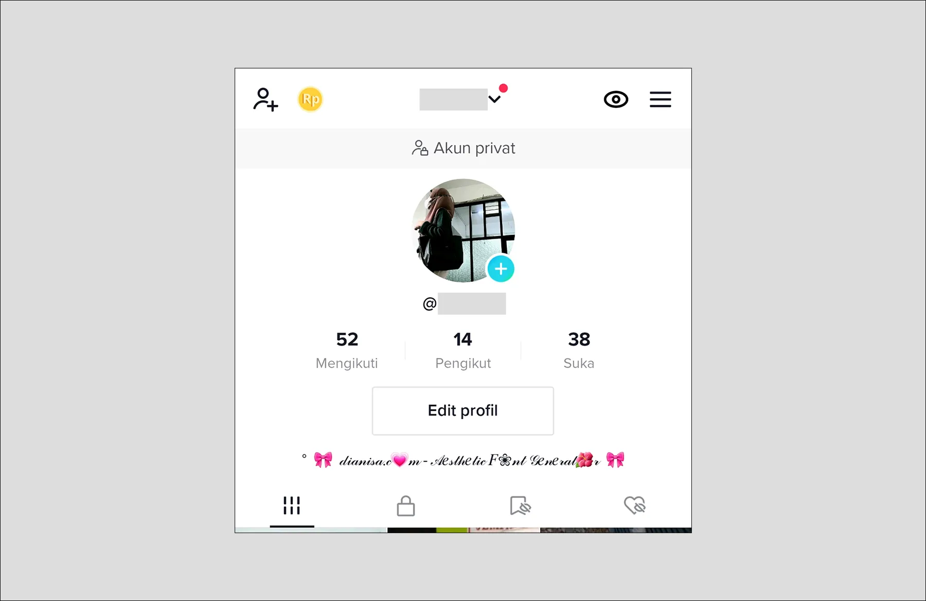 Buat Aesthetic Font di TikTok