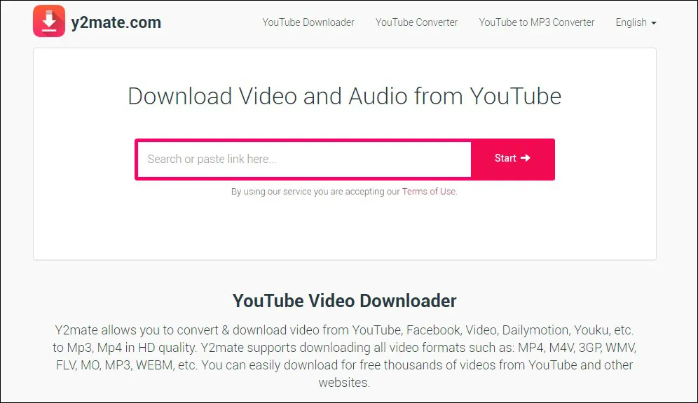 1 Download video YouTube Y2Mate