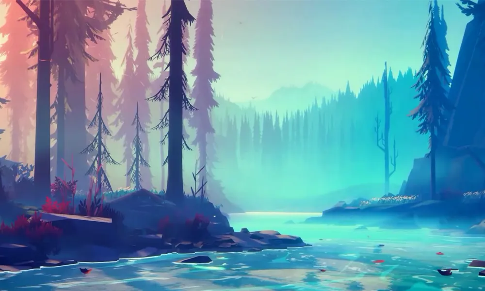 11. River Background HD Minimalis