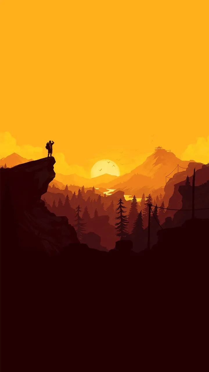 4. Wallpaper HP Mountain Climber Minimalis