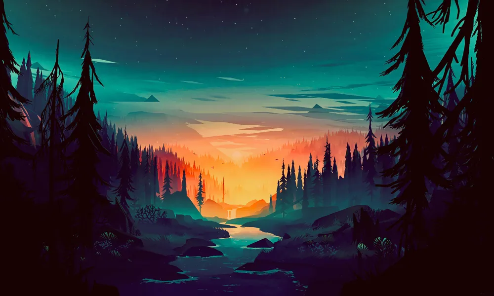 6. Forest HD Background Minimalis