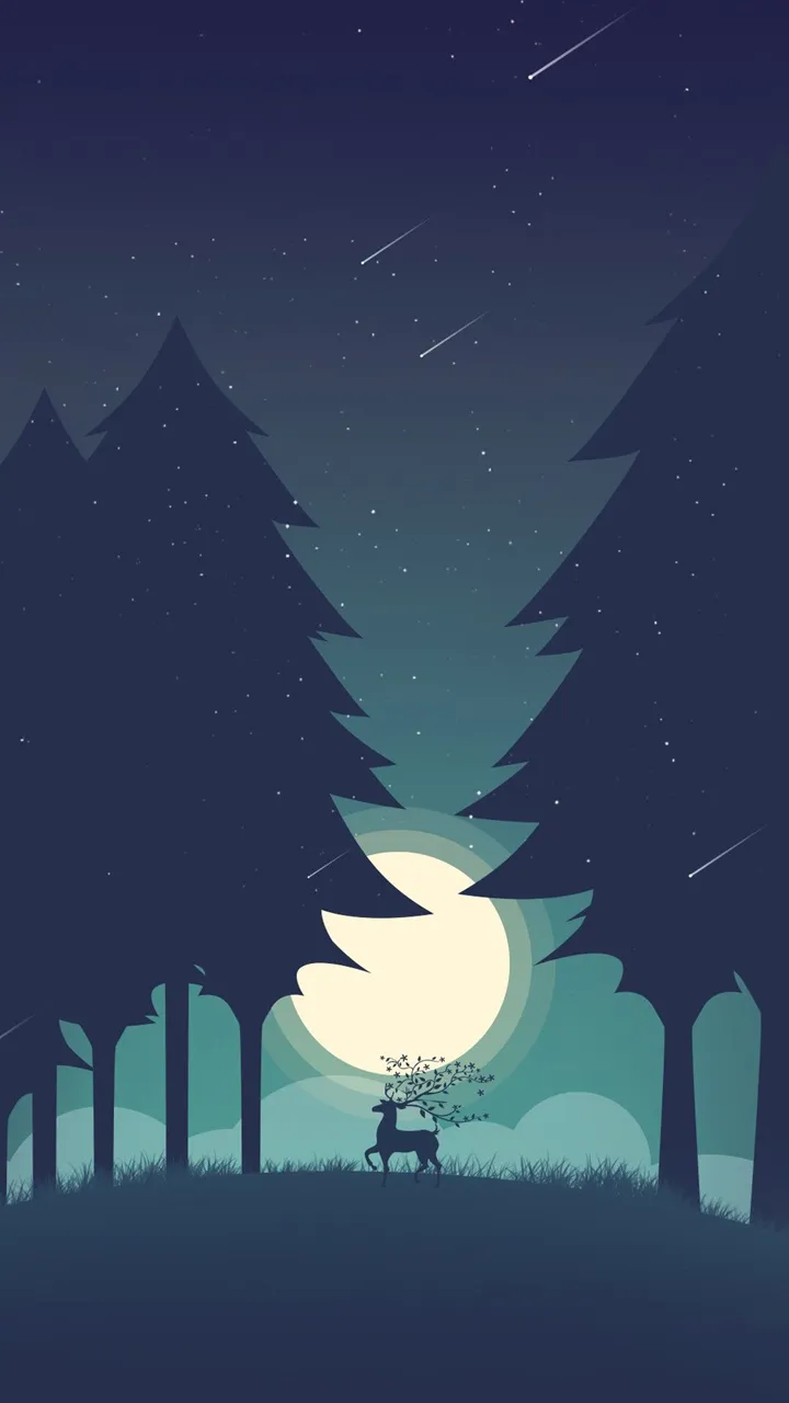 6. Night Wallpaper HP Minimalis
