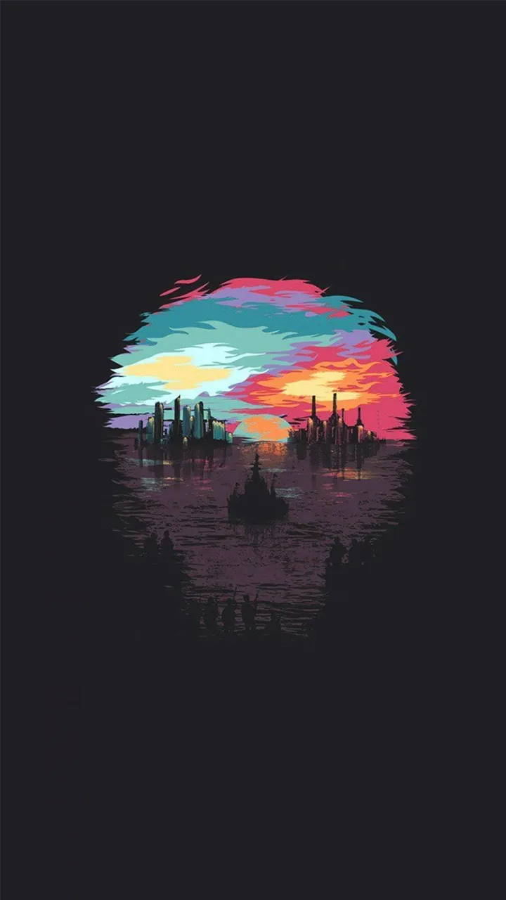 6. Wallpaper HP Dark Skull