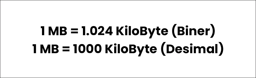 1 MB Berapa KB