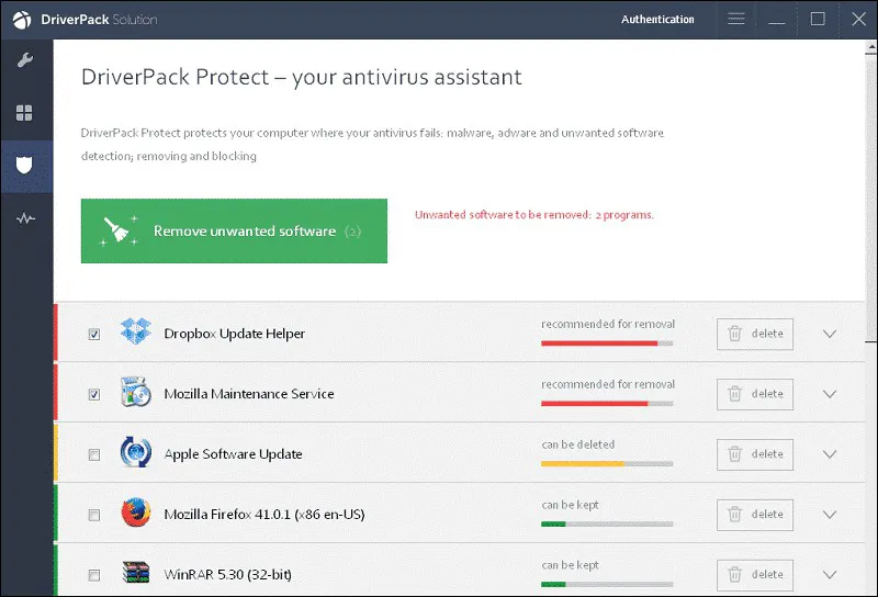 Remove Software DriverPack