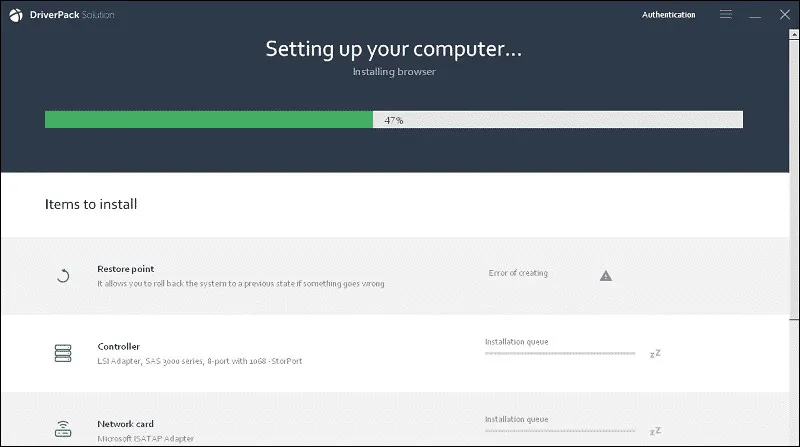 Setting Up DriverPack On Computer