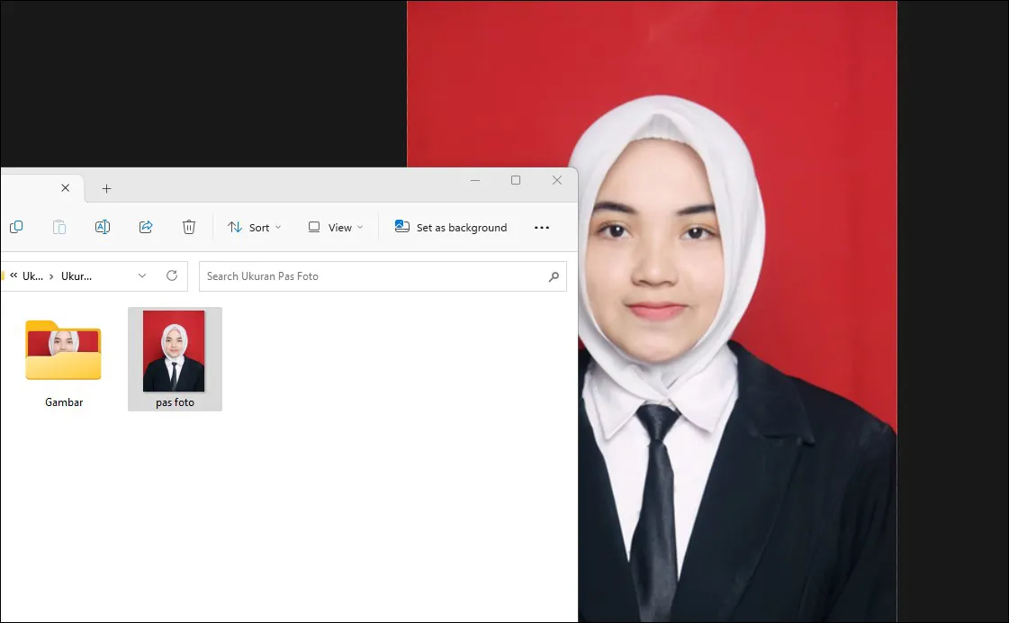 2 Masukkan Pas Foto ke Adobe Photoshop